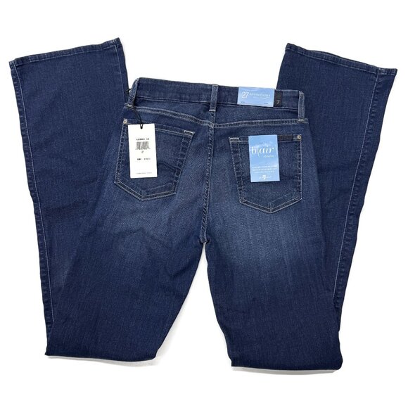 7 For All Mankind B(Air) Kimmie Form Fitted Bootcut Blue Jeans Womens 27 NWT - Picture 2 of 15